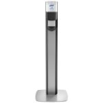 PURELL® Messenger ES8 Floor Stand Dispenser, Graphite with Silver Panel